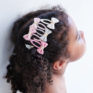 Tinkerbell velvet bow mini clic clacs