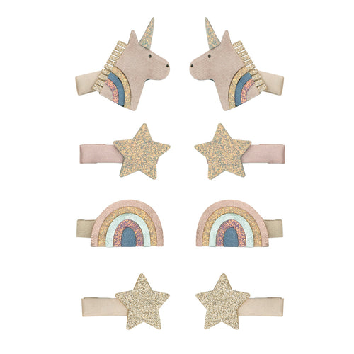 Celeste unicorn mini clips