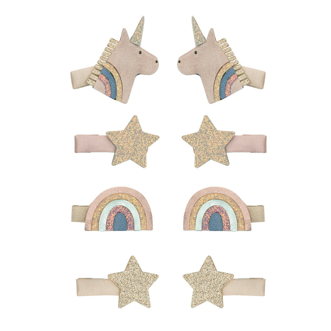 Celeste unicorn mini clips