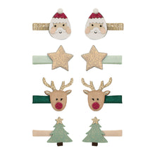 Load image into Gallery viewer, Santa &amp; rudolph mini clips