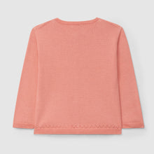將圖片載入圖庫檢視器 Knitted cardigan with ajour pattern detail
