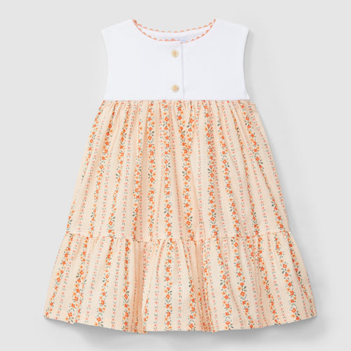 Dress micro-vichy and flowers