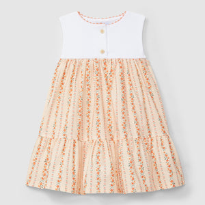 Dress micro-vichy and flowers