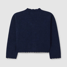Load image into Gallery viewer, Navy blue sweater on a light gray background