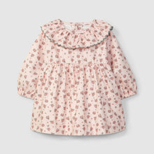 Load image into Gallery viewer, Floral-patterned dress on a light gray background