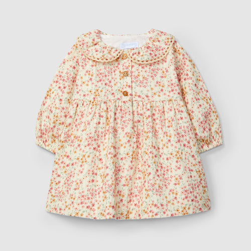 Floral-patterned dress on a white background