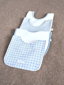 Pack of two printed cotton bibs