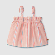 將圖片載入圖庫檢視器 Striped dress with thin straps on a light gray background