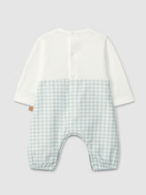 Load image into Gallery viewer, Two-in-one romper a piqué and check