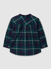 Load image into Gallery viewer, Check shirt mandarin collar