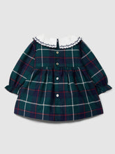 將圖片載入圖庫檢視器 Check dress with embroidered collar