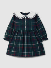 將圖片載入圖庫檢視器 Check dress with embroidered collar