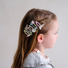 Load image into Gallery viewer, MIMI &amp; LULA bunny and chick mini clic clac headbands with adorable animal designs for kids