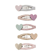 Load image into Gallery viewer, Teeny heart mini hair clips