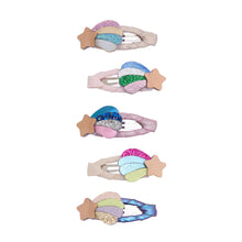 Load image into Gallery viewer, Chubby shooting star mini hair clips