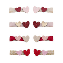 將圖片載入圖庫檢視器 Teeny weeny heart salon hair clips