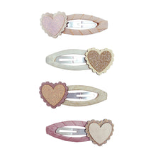 將圖片載入圖庫檢視器 Scalloped heart hair clips
