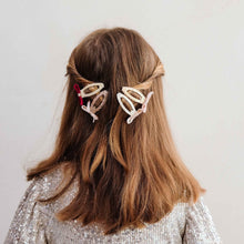 將圖片載入圖庫檢視器 Skinny velvet bow hair clips