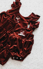 Load image into Gallery viewer, Red Velvet Prancer Dress/Playsuit Dress