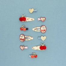 將圖片載入圖庫檢視器 Red cherries mini clips