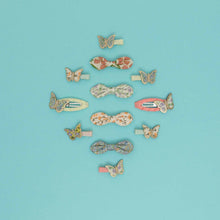 Load image into Gallery viewer, Floral butterfly mini clips