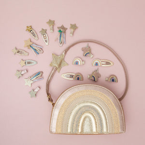 Winged unicorn & rainbow clic clacs