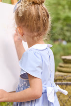 Load image into Gallery viewer, Clémence, smocked dress, in Cornflower poplin