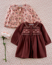 Load image into Gallery viewer, Pink quilted jacket with red flowers