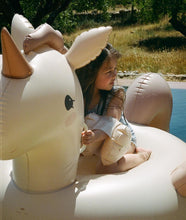 Load image into Gallery viewer, Konges Sløjd baby swim ring in rose with unicorn design, suitable for infants to enjoy safe water play.
