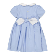 Load image into Gallery viewer, Clémence, smocked dress, in Cornflower poplin