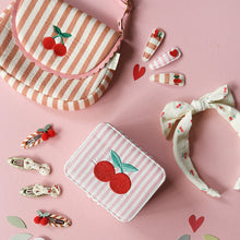 Load image into Gallery viewer, Stripy Cherry Scallop Bag