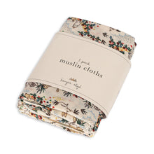 Load image into Gallery viewer, 3 pack muslin cloth gots - mizumi
