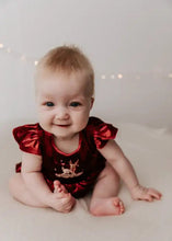 Load image into Gallery viewer, Red Velvet Prancer Dress/Playsuit Dress