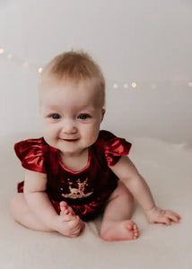 Red Velvet Prancer Dress/Playsuit Dress