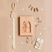 Load image into Gallery viewer, Linen Mini Bow Clips