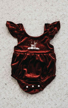 Load image into Gallery viewer, Red Velvet Prancer Dress/Playsuit Dress