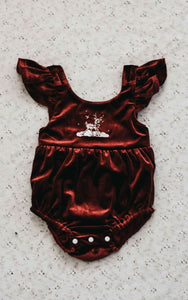 Red Velvet Prancer Dress/Playsuit Dress