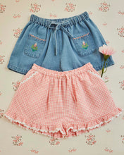 將圖片載入圖庫檢視器 Shorts - Denim embroidered pockets