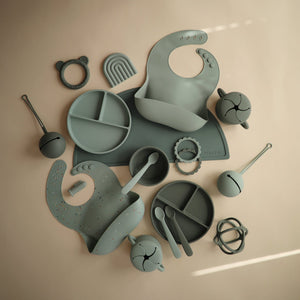 Silicone Suction Plate (Cambridge Blue)