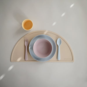 Dinnerware Fork and Spoon Set (Powder Blue)