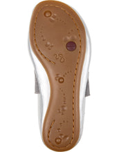 將圖片載入圖庫檢視器 Right - Silver Leather Ballerina for Kids.