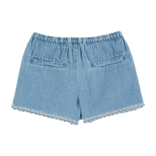 將圖片載入圖庫檢視器 Light denim embroidered shorts