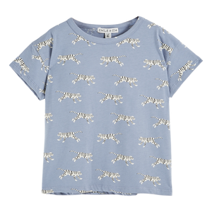 Lavender tigers organic cotton T-shirt