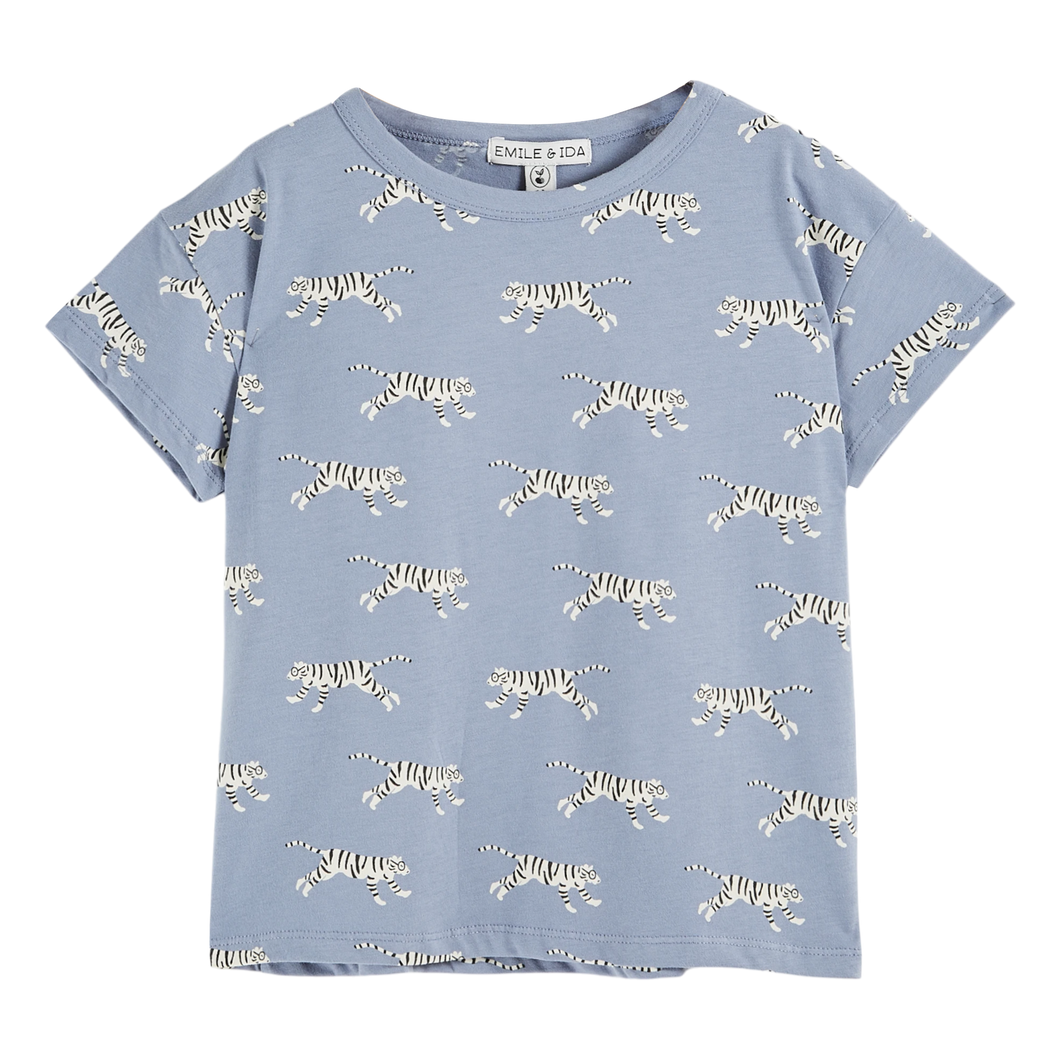 Lavender tigers organic cotton T-shirt