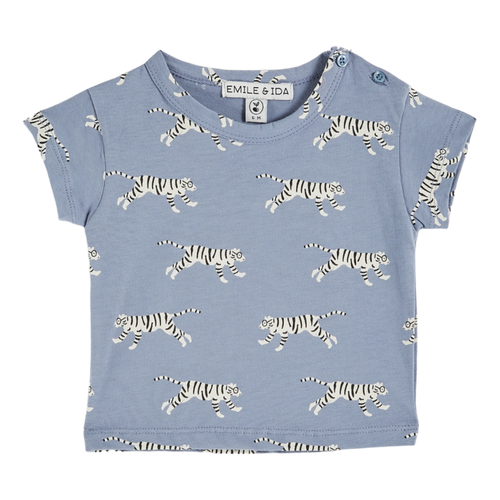 Lavender tigers organic cotton T-shirt
