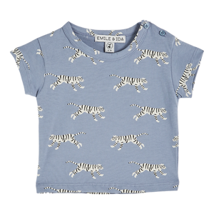 Lavender tigers organic cotton T-shirt