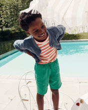 將圖片載入圖庫檢視器 Green organic cotton Bermuda shorts Regular price
