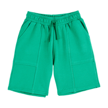 將圖片載入圖庫檢視器 Green organic cotton Bermuda shorts Regular price