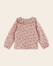 Load image into Gallery viewer, Pink quilted jacket with red flowers
