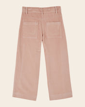 Load image into Gallery viewer, Pink velvet cross-stitch pants